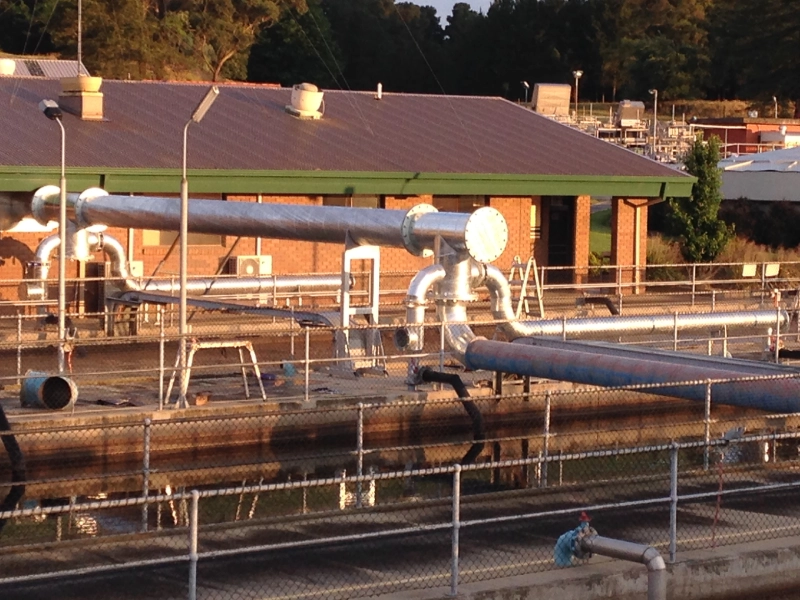 Construction Galvanised Piping and Handrails – Wastewater & Water Storage