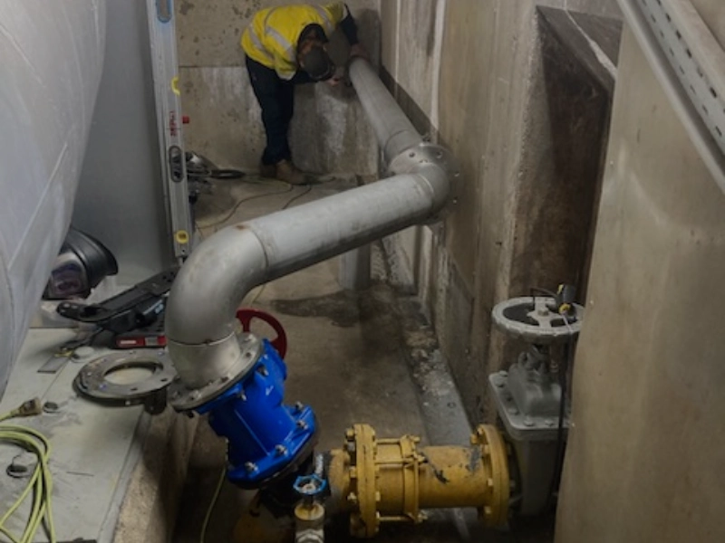 Construction Piping – Wastewater, Water Storage & Galvanising Fabrication