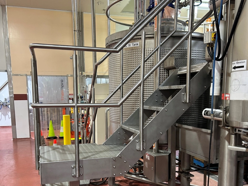 Construction Walkway, Platform & Stairway Fabrication for Food Processing img